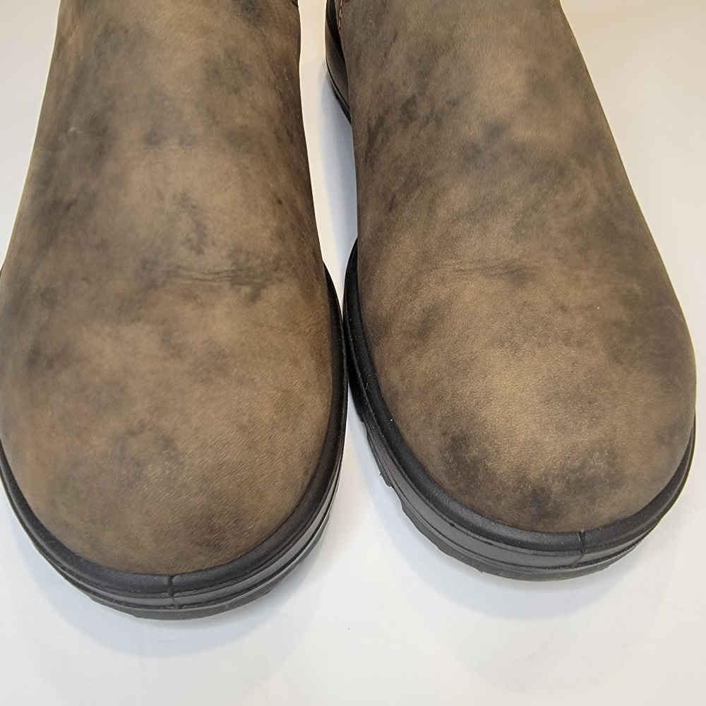 Blundstone MEN'S CLASSICS CHELSEA BOOTS - RUSTIC BROWN AU 9.5 (US SIZE 10.5) - Picture 5 of 16